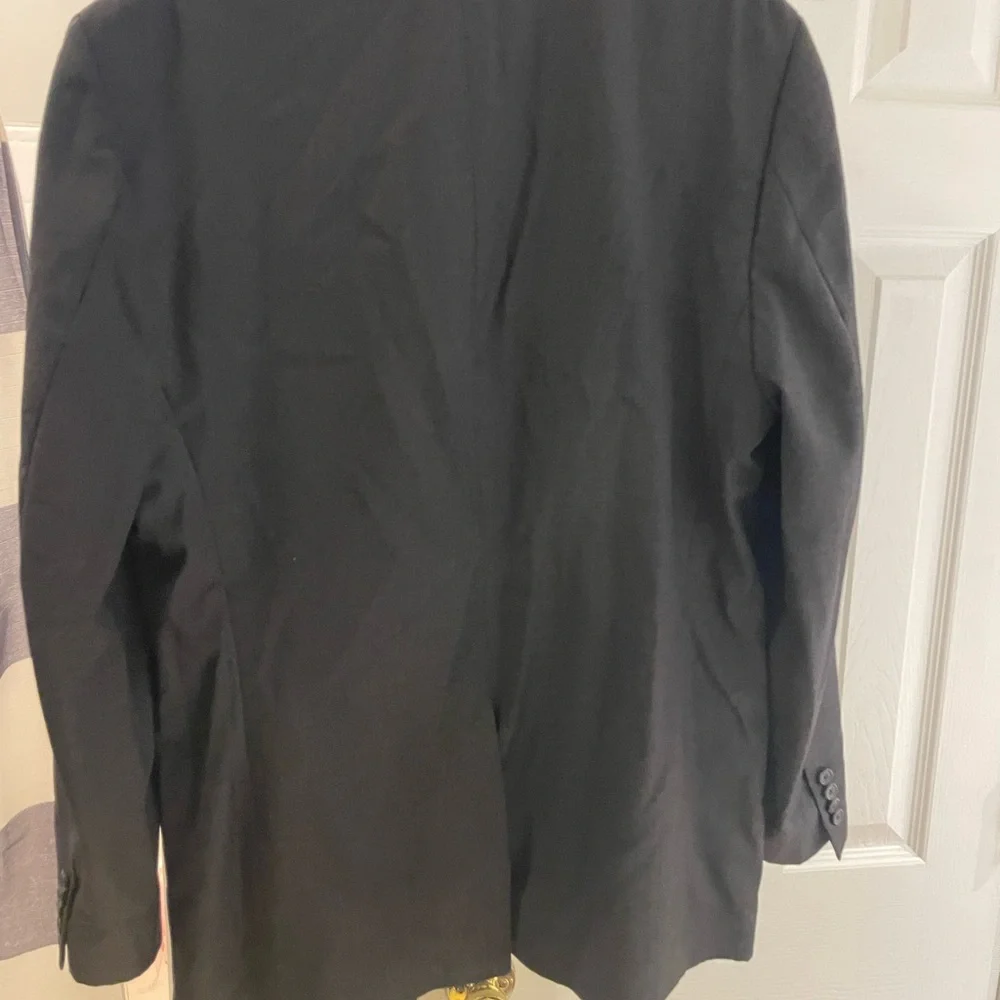 J. Crew Men's Dark Gray Blazer/Suit Jacket 100% Wool size‎ 42R